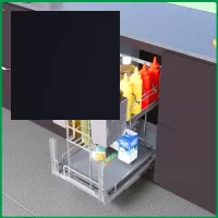 Kệ đựng dao thớt nan oval hợp kim phủ nano